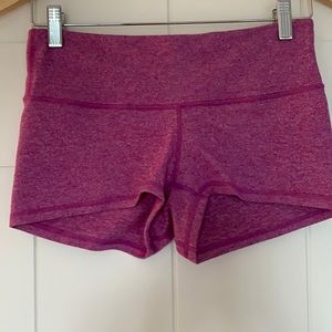 Lululemon Wunder Under Yoga Shorts, pink
